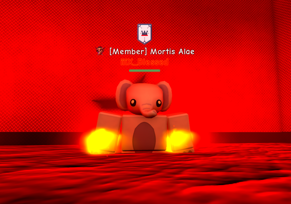 blessed on red thing